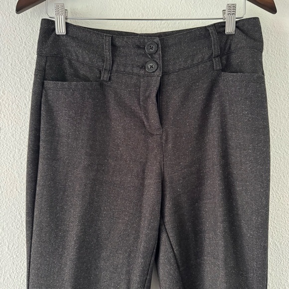 Apostrophe Retro Petite Dark Gray Black Speckled Knit Trousers 6 Petite Womens - Picture 2 of 16